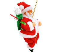 Generico Babbo Natale Arrampicante su Corda | Decorazione Musicale Natalizia con Luce,Babbo Natale Decorazione Porta Invernale - per Casa Esterno Porta Giardino Albero Finestra