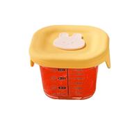 Generico Baby Food Containers, Glass Storage Jars, 3.94x2.95 Inches, Reusable Freezer-Safe Containers, Microwave-Friendly Design, Leakproof Lids for Toddler Snacks Home Daycare Travel School Use