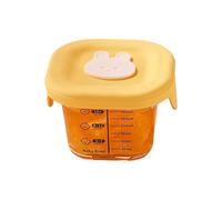 Generico Baby Food Storage Containers, Glass Baby Jars, Reusable Airtight Lids, Microwave and Freezer Safe, Babies Meal Prep for Kids, Children, Home, Travel, School, Daycare, 3.94x2.95 inches