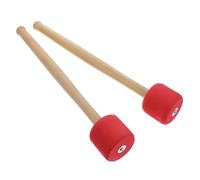 Generico Bacchette per Grancassa 2 Pezzi Testa in Schiuma Solida e Manico in Legno Antiscivolo, Impugnatura Ergonomica per Batteristi, per Banda Scolastica e Didattica