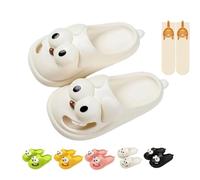 Generico Baciare le pantofole, Slipper da cartone animato per la lingua per cani da cane grande 3d, Lingua delle pantofole da bacio di suola non slittata per coppie (White,40/41)
