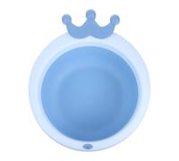 Generico Bacinella Pieghevole, Lavandino da Campeggio, Lavabo per Viso, Vaschetta per Bagnetto, Plastico Blu, Portatile e, per Neonati, Bagno e Campeggio