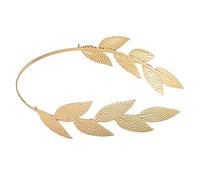 Generico Back-Worn Leaf Metal Headband,Adjustable Gold Leaf Goddess Crown Headpiece of wear, Ideas for Bridal, Proms, & Cosplay. (Gold-2)
