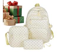 Generico Backpack for Girls, 3-Piece Set, Kids Cartoon Bookbag, School