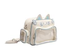 Generico Backpack For Women - PU, Funny Cat Shoulder Bag, Small Travel Backpack | Multi Compartment, Cute Fashion Bookbag, For Office Work, College, Camping, Hiking And Vacation