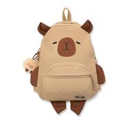 Generico Backpacks for Students, Capybara Backpack for Kids, Large Capacity, Cute for School and Leisure (Khaki)