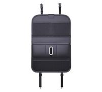Genérico Backseat Car Organizer - Backseat Storage Bag | Tablet Holder With Foldable Food Tray | Kick Mats Tissue Box Storage Bag | Travel Accessories | Leather Tablet Holder With Foldable Food Tray