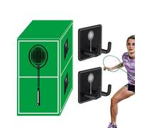 Generico Badminton Racket Hook, Wall Mount Stand, Portable Size for Home Setup, Strong Steel Detail, Sports Organizer Feature, Gym Utility for Garage Bedroom Court Equipment Storage