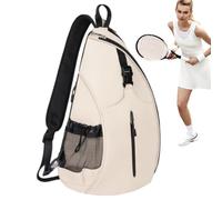 Generico Badminton Racquet Bag - Adjustable Sports Racket Backpack, Oxford Cloth Tennis Bags for Women with Large Capacity Compartments | Lightweight Shoulder Bag with Mesh Pocket for Rackets,