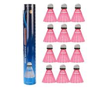 Generico Badminton Shuttlecocks - Nylon Feathar Balls, Elastic Flights Performance, 2.56 Inches Durable Practice Equipment | Reusable Training Accessories, Family Indoor Outdoor Play