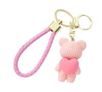 Generico Bag Keychain Bear - Resin Bear-theme Cute Cartoon Wristlet Keyring - Pendant Keychains, B́ear Accessories, Mini Backpack Keychain For Purse Bag Charm Pendant