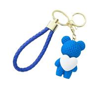 Generico Bag Keychain Bear - Resin Bear-theme Cute Cartoon Wristlet Keyring - Pendant Keychains, B́ear Accessories, Mini Backpack Keychain For Purse Bag Charm Pendant