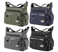 Generico Bag Men, Waterproof Oxford Sling Pack, Multi-Layer Shoulder with