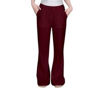 Generico Baggy Cargo Pantaloni per Bambini,Tuta Casual con Tasche Preppy Scuola Atletica Pantalone Tuta A Gamba Dritta Elastico in Vita la Spiaggia Viaggi Vacanze Abiti