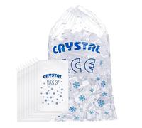 Generico Bags for Ice Storage | 100 Pieces Heavy-Duty Ice Bags | Freezer Keeper Portable Storage with Drawstring Food Delivery Beach Road Trips Picnics Grocery Shopping Outdoor Camping