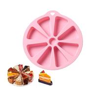 Generico Baking Silicone Mold, Triangle Dessert Mould Set, 8 Cavity Non Stick Cake Tray System, Flexible Heat Proof Bake Tool, Modern Kitchen Mold Design Style, Home Baking Dessert Pizza Use