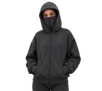Generico Balaclava Hoodie, Zip Up Ski Mask Hoodie with Built-in Face Cover | Built-In Face Cover, Double Layer Hood, Full Zip Front, Cold Weather Layering, Unisex Streetwear Style