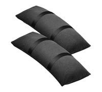 Generico Balance Weight Sandbags, Weight Balance, Canopy Bag, Refillable 2pcs Set, Windproof Design, Patio Poolside Garden, 8.66x7.87x1.96 Inches, Black Color, 2 Pieces