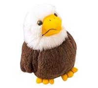 Generico Bald Eagle Plush, Soft Stuffed Animal Toy, 6.69 Inches Compact Design Colorful Wild Animals Doll, Adorable Portable Bird Collectible for Bedroom, Living Room, and Study Decoration