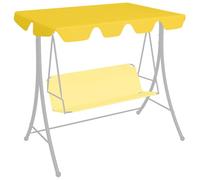 Generico Baldacchino per Dondolo Giardino Giallo 188/168x145/110 cm,Prato e Giardino,Vita all'aperto,Strutture da Esterno,Accessori per baldacchini e Gazebo,Tetti per baldacchini e gazebi-312091
