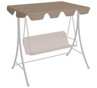 Generico Baldacchino per Dondolo Giardino Tortora 188/168x145/110 cm,Prato e Giardino,Vita all'aperto,Strutture da Esterno,Accessori per baldacchini e Gazebo,Tetti per baldacchini e gazebi-312089