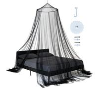 Generico Baldacchino per - Tende da queen size morbide ed eleganti in rete | Tende protettive per zanzariere per camera da lett, casa, appartamento, dormitorio, hotel, viaggi, campeggio, grande so