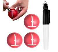 Generico Ball Line Marker - with Pen Precision Sports Gadgets | Golf Alignment Line Drawing Tool - for Players Women Men Adults Enthusiasts Beginners