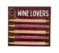 Generico Ball Pen Set - Ball Point Pen, 5 Pieces Fast Drying Smooth Retractable Fine Point, Writing balls pens, Novelty Roller Balls Writing Pens for Office Desk Meeting Daily Note Taking Journaling