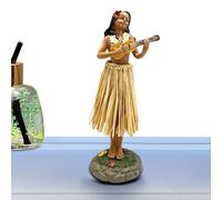 Generico Ballerina Hawaiana per Cruscotto Auto - Auto Interni | Figurina per Console Centrale - per Donna Uomo Autisti Turisti Viaggi Lunghi Guida Quotidiana SUV Berlina Furgone Carpooling