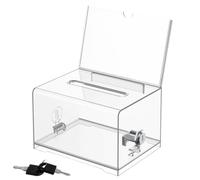Generico Ballot Box - Lock Transparent Business Card Collection Container