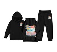 Generico Bambina Ragazzo Tuta Sportiva Bambini E Ragazze Con Cappuccio Completo Da 2 Pezzi Costume Sportswear Christmas Multi Color Set Di Abbigliamento Per Tute Sportive 3-15 Anni