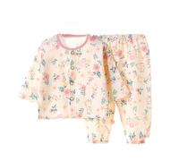 Generico Bambine Pigiama Due Pezzi Ragazze,Abbigliamento da Casa Set Abbottonato Autunnale Invernale Pigiami Rimani al Caldo in Autunno e Inverno Facile Accesso Adatto per Il Gioco nel Tempo Libero