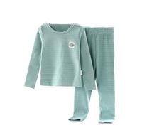 Generico Bambine Pigiama Due Pezzi Ragazze Abbigliamento da Casa Set Abbottonato Pantaloni Solidi a Manica Lunga e con Lunghi Facile Accesso Adatto per Il Gioco nel Tempo Libero