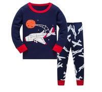 Generico Bambine Pigiama Due Pezzi Ragazze Abbigliamento da Casa Set Biancheria Intima Termica Camicetta a Maniche Lunghe per Bambini Facile Accesso dai 2 ai 7 Anni