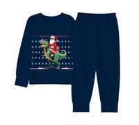 Generico Bambini 2 Pezzi Pigiama Natalizio Pigiama Natalizio per Bambini Pigiama Bambino Bimbo Natale Inverno Abbigliamento Set Maglione Natalizio per Feste Costume di Natale Rosso Natalizia