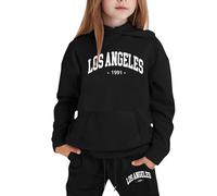 Generico Bambini Autunno Felpa Set A Maniche Lunghe Felpata Jogging Ginnastica e Pantaloni Gamba Larga Ragazzi Ragazze Abbigliamento Chic Ed Elegante per Jogging,la Casa,Scuola, Spesa