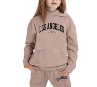 Generico Bambini Autunno Felpa Set A Maniche Lunghe Felpata Jogging Ginnastica e Pantaloni Gamba Larga Ragazzi Ragazze Abbigliamento Chic Ed Elegante per Jogging,la Casa,Scuola, Spesa