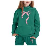 Generico Bambini Autunno Felpa Set Top E Pantaloni Kids Maniche Lunghe Girocollo con Cappuccio Zip/Pullover Ragazzi Ragazze Abbigliamento Inverno Outfit Tute Sportive Bambina 3-15 Anni