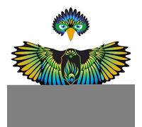 Genérico Bambini Eagle Wing Costume With Bird, Polyester Cloak 120 x 77 cm, Role Play Outfit For Boys And Girls, Performance Dress-Up Cape, Fun Gift For Kids, Lightweight 80 g