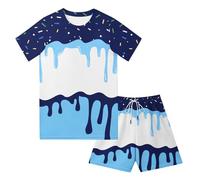 Generico Bambini, Estivo Da Bambino Composto Da Maglietta A Maniche Corte E Pantaloncini, Due Pezzi Casual Per Il Gioco, Per Piccoli E Più Grandi., Ideale Per Gli Eventi