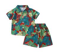 Generico Bambino Completi Estivi,Abbigliamento Set per Bambini Estivi Bimbo Completini e Coordinati Gentiluomo di Magliette T-shirt Maniche Corte Ricamate Stampa Righe Estive Ideale come regalo