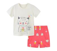 Generico Bambino Completi Estivi Tinta Unita Abbigliamento Set Bimbo Completini e Coordinati Gentiluomo Outfit Neonato di 2 pezzi con tuta da ginnastica per Ragazzi 1-4 anni