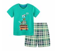 Generico Bambino Completi Estivi Tinta Unita Abbigliamento Set Bimbo Completini e Coordinati Gentiluomo Outfit Neonato di 2 Pezzi con Tuta da Ginnastica per Ragazzi 1-4 Anni