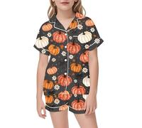 Generico Bambino di Halloween Unisex Pigiama,Costume Cosplay Pigiama Carino Abbigliamento Casual in Morbido Cotone Comodo, Traspirante per Bambini dai 3 ai 13 Anni