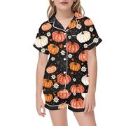 Generico Bambino di Halloween Unisex Pigiama,Costume Cosplay Pigiama Carino Abbigliamento Casual in Morbido Cotone Comodo, Traspirante per Bambini dai 3 ai 13 Anni