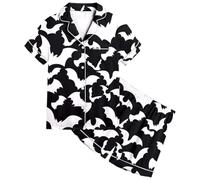 Generico Bambino di Halloween Unisex Pigiama Divertente Abiti Casual per Adolescenti Semplice e Morbido Costumi Carnevale Feste Abbigliamento Comodi la casa, Relax Quotidiano