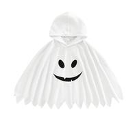 Generico Bambino Mantello Fantasma per Halloween Costume di Halloween Bianco con Cappuccio Bimbi Costume da Mantello Carnevale,Gusto