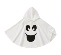 Generico Bambino Mantello Fantasma per Halloween Costume di Halloween Bianco con Cappuccio Bimbi Costume da Mantello Carnevale,Gusto