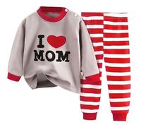 Generico Bambino Pigiama Due Pezzi Ragazzo Morbido Stampa di Cartoni Animati Biancheria da Notte Kawaii Abbigliamento per Bambini Facile Accesso Adatto Il Gioco nel Tempo Libero