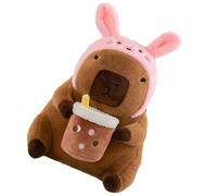 Generico Bambola Capibara Di - Simpatico Animale Di Peluche, Figura Morbida Della Fauna Selvatica, Soffice Amico Da Coccolare | Affascinante Set Da Collezione Per Da Collezione Per La Cameretta D